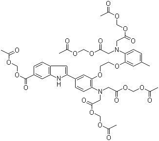 structure of CAS# 112926-02-0, 钙荧光探针 Indo 1-AM