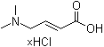 structure of CAS# 1130155-48-4, (2E)-4-(二甲基氨基)-2-丁烯酸盐酸盐