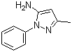 structure of CAS# 1131-18-6, 5-氨基-3-甲基-1-苯基吡唑