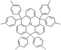 structure of CAS# 1131007-94-7, 4,4,8,8,12,12-六(4-甲基苯基)-4H,8H,12H-苯并[1,9]喹嗪并[3,4,5,6,7-defg]吖啶
