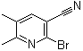 structure of CAS# 113124-06-4, 2-溴-5,6-二甲基-3-吡啶甲腈