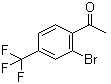 structure of CAS# 1131605-31-6, 1-[2-Bromo-4-(trifluoromethyl)phenyl]ethanone
