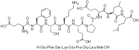 CAS # 1133962-79-4, L-alpha-Glutamyl-L-phenylalanyl-L-seryl-L-lysyl-L-alpha-glutamyl-L-prolyl-L-alpha-glutamyl-L-leucyl-L-methionine