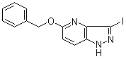 structure of CAS# 1134328-03-2, 3-碘-5-苄氧基-1H-吡唑并[4,3-b]吡啶