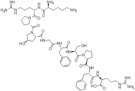 4-[(4R)-4-Hydroxy-L-proline]kallidin molecular structure (CAS 113662-39-8)