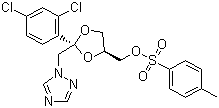 structure of CAS# 113770-65-3, cis-[2-(2,4-二氯苯基)-2-(1H-1,2,4-三唑-1-基甲基)-1,3-二氧戊环-4-基]甲基对甲苯磺酸酯