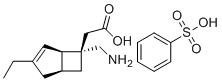 CAS # 1138245-21-2, Mirogabalin besylate, (1R,5S,6S)-6-(Aminomethyl)-3-ethyl-bicyclo[3.2.0]hept-3-ene-6-acetic acid benzenesulfonate (1:1), DS 5565 besylate