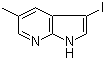structure of CAS# 1138443-83-0, 3-碘-5-甲基-1H-吡咯并[2,3-b]吡啶