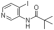 structure of CAS# 113975-32-9, N-(4-碘-3-吡啶基)-2,2-二甲基丙酰胺
