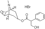 structure of CAS# 114-49-8, 东莨菪碱氢溴酸盐