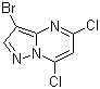 structure of CAS# 114040-06-1, 3-溴-5,7-二氯吡唑并[1,5-a]嘧啶