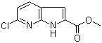 structure of CAS# 1140512-58-8, 6-氯-1H-吡咯并[2,3-b]吡啶-2-甲酸甲酯