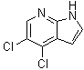 structure of CAS# 1142192-58-2, 4,5-二氯-1H-吡咯并[2,3-b]吡啶