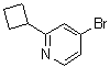 4-Bromo-2-cyclobutylpyridine molecular structure (CAS 1142194-11-3)