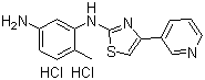 CAS 登录号：1143459-92-0, 4-甲基-N3-[4-(3-吡啶基)-2-噻唑基]-1,3-苯二胺二盐酸盐
