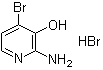 structure of CAS# 114414-17-4, 2-氨基-4-溴-3-吡啶醇单氢溴酸盐