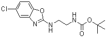 structure of CAS# 1144509-75-0, N-[2-[(5-氯-2-苯并恶唑基)氨基]乙基]氨基甲酸叔丁酯
