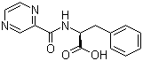 structure of CAS# 114457-94-2, N-(2-Pyrazinylcarbonyl)-L-phenylalanine