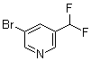 structure of CAS# 114468-04-1, 3-溴-5-(二氟甲基)吡啶