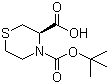structure of CAS# 114525-81-4, (R)-4-叔丁氧羰基硫代吗啉-3-甲酸