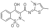 CAS # 1145656-36-5, (Z)-N'-Methylmeloxicam, N-(3,5-Dimethyl-2(3H)-thiazolylidene)-4-hydroxy-2-methyl-2H-1,2-benzothiazine-3-carboxamide 1,1-dioxide