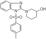structure of CAS# 1146080-28-5, 1-[1-[(4-甲基苯基)磺酰基]-1H-苯并咪唑-2-基]-3-哌啶醇