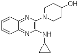 CAS 登录号：1146080-49-0, 1-[3-(环丙基氨基)-2-喹喔啉基]-4-哌啶醇