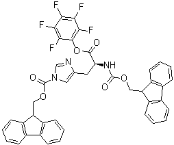 CAS # 114616-10-3, N,1-Bis[(9H-fluoren-9-ylmethoxy)carbonyl]-L-histidine pentafluorophenyl ester