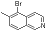 structure of CAS# 1146298-61-4, 5-溴-6-甲基异喹啉