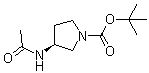 structure of CAS# 114636-37-2, tert-Butyl (S)-3-acetamidopyrrolidine-1-carboxylate