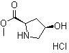 structure of CAS# 114676-59-4, (2R,4R)-4-羟基吡咯烷-2-羧酸甲酯盐酸盐