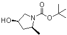 structure of CAS# 114676-61-8, (2S,4R)-4-羟基-2-甲基吡咯烷-1-羧酸叔丁酯