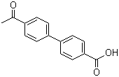 structure of CAS# 114691-92-8, 4'-乙酰基-[1,1'-联苯]-4-羧酸