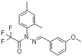 structure of CAS# 1146963-51-0, 2,2,2-三氟乙酸 1-(2,4-二甲基苯基)-2-[(3-甲氧基苯基)亚甲基]酰肼