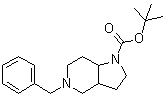 structure of CAS# 1147421-99-5, 八氢-5-(苯基甲基)-1H-吡咯并[3,2-c]吡啶-1-羧酸叔丁酯