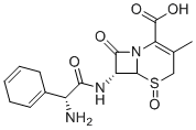CAS # 1147512-81-9, Cefradine EP Impurity C, Cephradine Sulfoxide,(6R,7R)-7-[[(2R)-amino(cyclohexa-1,4-dienyl)acetyl]amino]-3-methyl-8-oxo-5-thia-1-azabicyclo[4.2.0]oct-2-ene-2-carboxylic acid 5-oxide (isomer 1)
