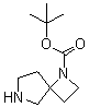structure of CAS# 1148044-31-8, 1,6-二氮杂螺[3.4]辛烷-1-羧酸叔丁酯