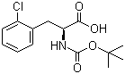 structure of CAS# 114873-02-8, Boc-L-2-氯苯丙氨酸