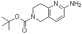 structure of CAS# 1149333-40-3, 2-Amino-7,8-dihydro-1,6-naphthyridine-6(5H)-carboxylic acid 1,1-dimethylethyl ester