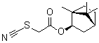 CAS # 115-31-1, Terpinyl thiocyanoacetate, Bornate, Cidalon, ENT 92, Isobornyl thiocyanatoacetate, Isobornyl thiocyanoacetate, NSC 3552, SX 850, Terpinyl thiocyanoacetate, Thanisol, Thanite, Thiocyanatoacetic acid isobornyl ester