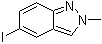 structure of CAS# 1150617-94-9, 5-碘-2-甲基-2H-吲唑