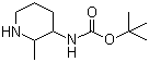 structure of CAS# 1150618-42-0, 2-甲基哌啶-3-基氨基甲酸叔丁酯