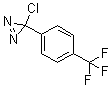 structure of CAS# 115127-52-1, 3-氯-3-[4-(三氟甲基)苯基]-3H-双吖丙啶