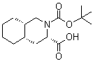 structure of CAS# 115238-59-0, (3S,4aS,8aS)-2-(叔丁氧羰基)十氢异喹啉-3-羧酸