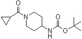 structure of CAS# 1152430-26-6, (1-(环丙烷羰基)哌啶-4-基)氨基甲酸叔丁酯