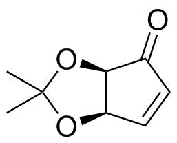 (3aR,6aR)-2,2-dimethyl-2H,3aH,4H,6aH-cyclopenta(d)(1,3)dioxol-4-one molecular structure (CAS 115509-13-2)