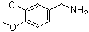structure of CAS# 115514-77-7, 3-氯-4-甲氧基苄胺