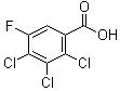 structure of CAS# 115549-04-7, 2,3,4-三氯-5-氟苯甲酸