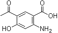 structure of CAS# 115651-29-1, 5-乙酰基-2-氨基-4-羟基苯甲酸