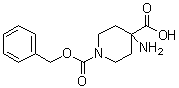 structure of CAS# 115655-41-9, 4-氨基-1,4-哌啶二甲酸 1-苄基酯